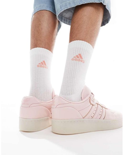 Adidas Originals White Rivalry Lux Low Trainers