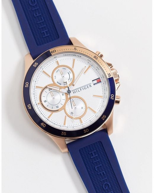 Sunray - 1791778 - Montre avec bracelet en silicone - Bleu marine Tommy  Hilfiger pour homme en coloris Bleu | Lyst