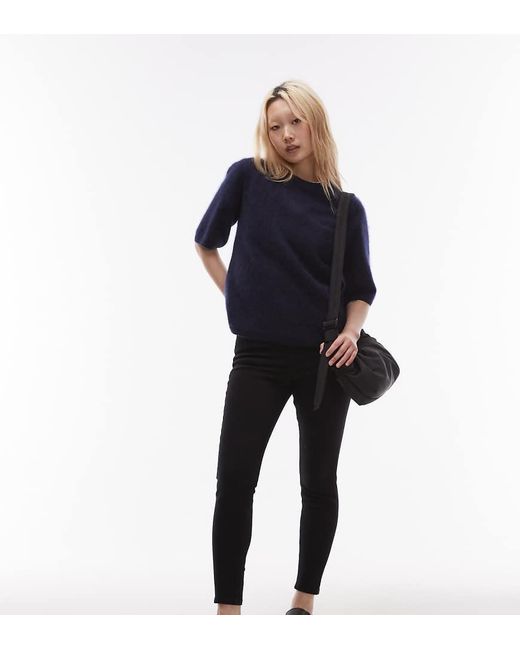 Topshop Unique Black Jamie High Rise Skinny Jean