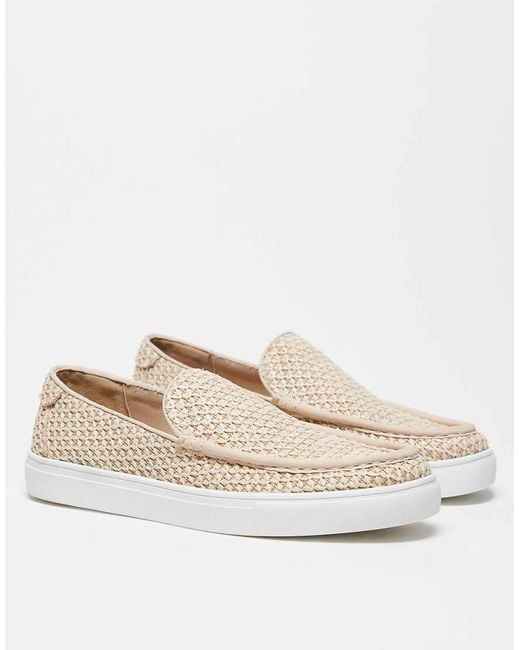 ASOS Natural Cupsole Loafers for men