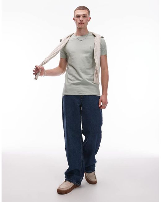 AllSaints Gray Tonic T-shirt for men