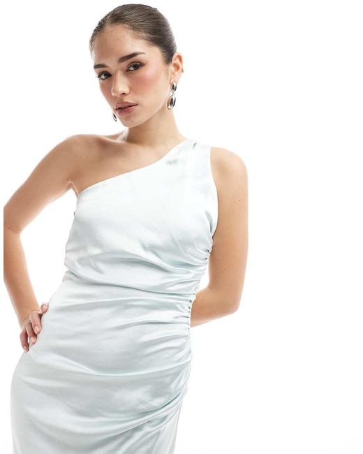 Vestito Lungo Monospalla Da Damigella di Six Stories in White