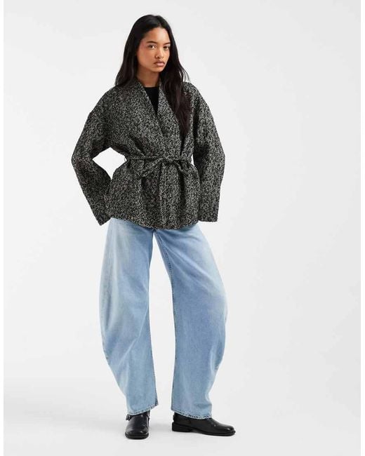 Aware Gray Belted Short Jacket