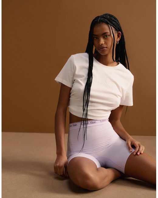 Calvin Klein Brown Shapewear Seamless High Waisted Shorts