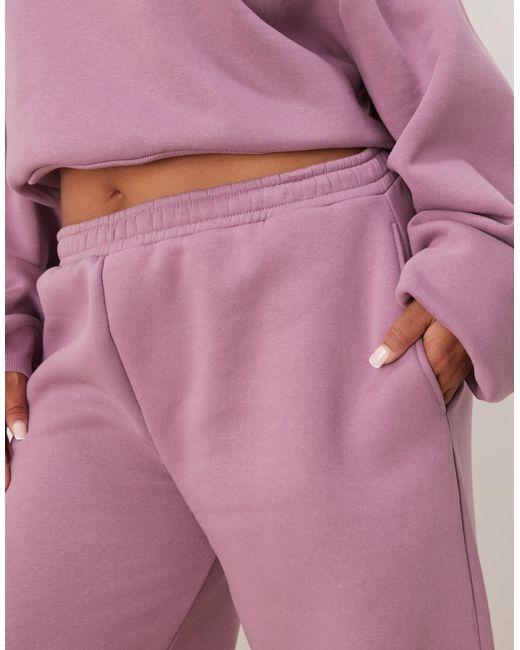 ASOS Pink Asos Design Curve Barrel Leg jogger Co-ord