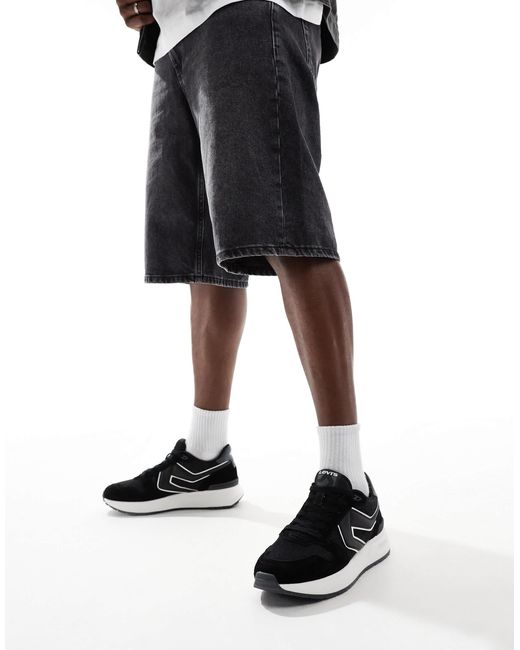 Charge - baskets en daim - denim Levi's pour homme en coloris Black