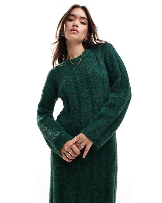 ASOS Green – wadenlanges kleid