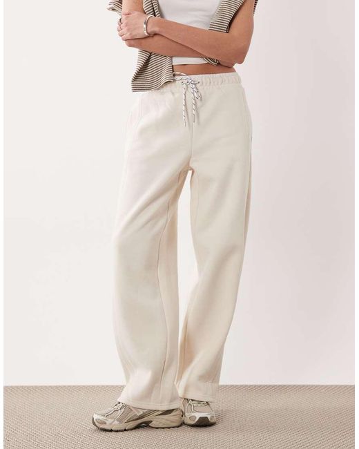 Cotton On Natural Barrel Plush Barrel jogger Sweatpants