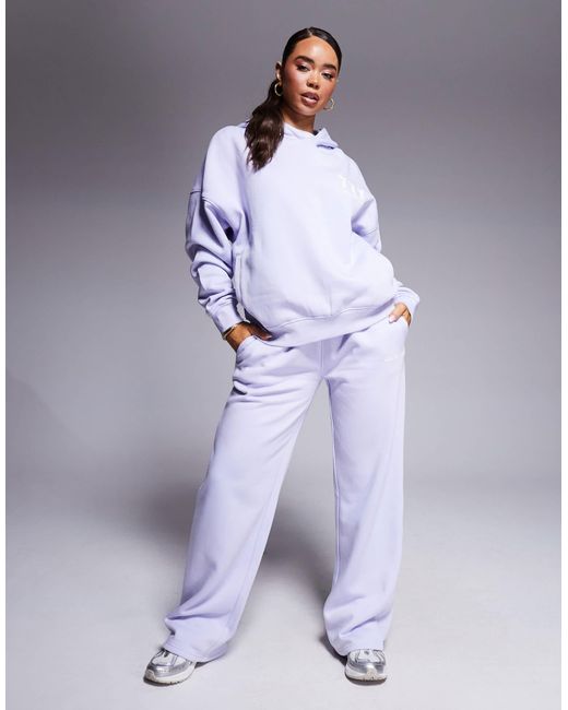 Kaiia Purple – oversize-kapuzenpullover