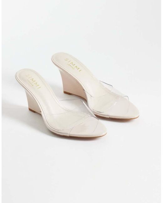 SIMMI White Simmi London Belize Wedge Sandals
