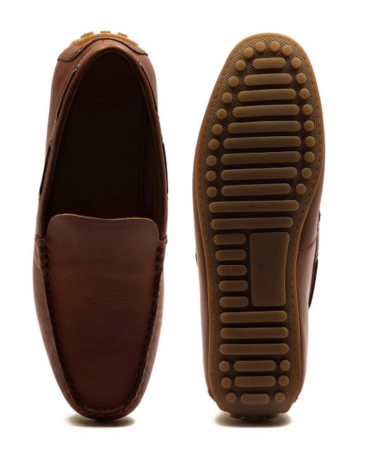 Thomas Crick – duval – lässige loafer-slipper aus leder in Brown für Herren