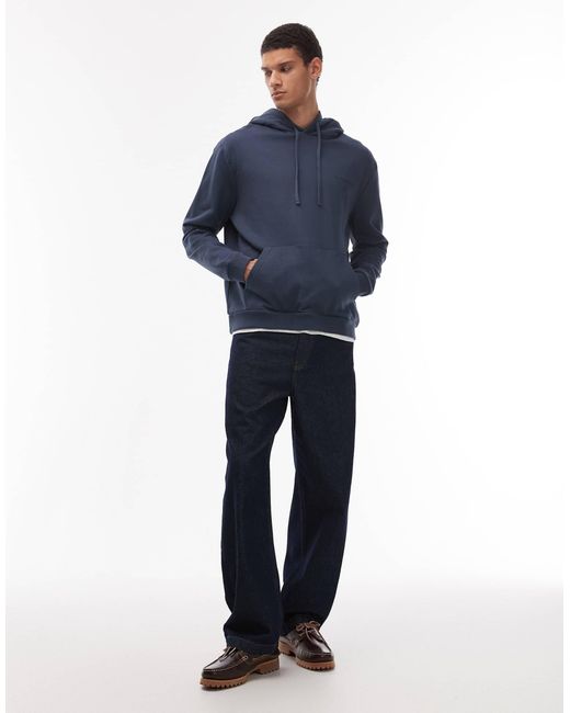 AllSaints Blue Underground Hoodie for men