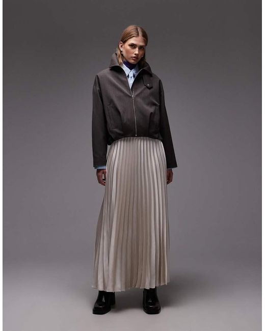 ASOS Black Drape Back Funnel Jacket