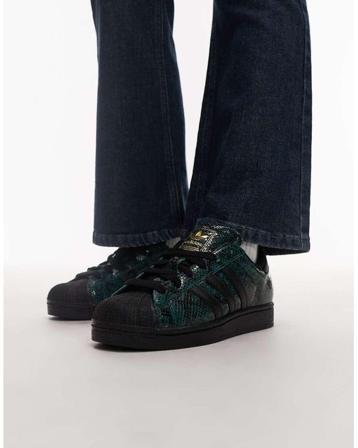 Adidas Originals Blue Superstar Ii Trainers for men