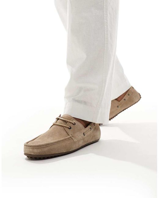 ASOS White Boat Shoes for men