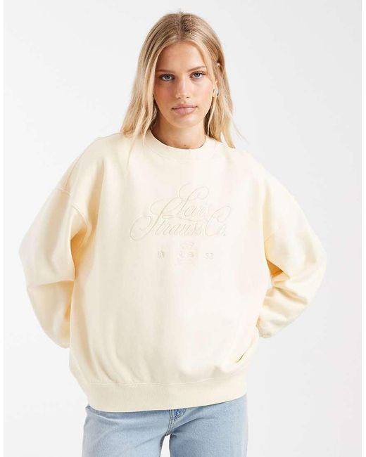 Levi's Natural Vintage Wash Oversized Graphic Sweatshirt