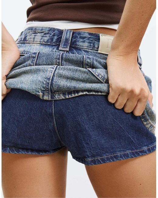 Stradivarius Blue – d62 – jeans-skort