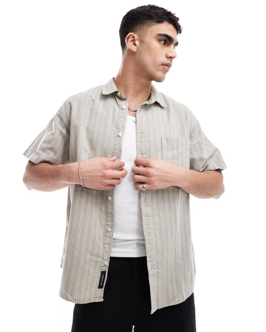 Lawson - chemise à manches courtes et rayures - brouillard londonien/glaçage citron Vans pour homme en coloris Natural