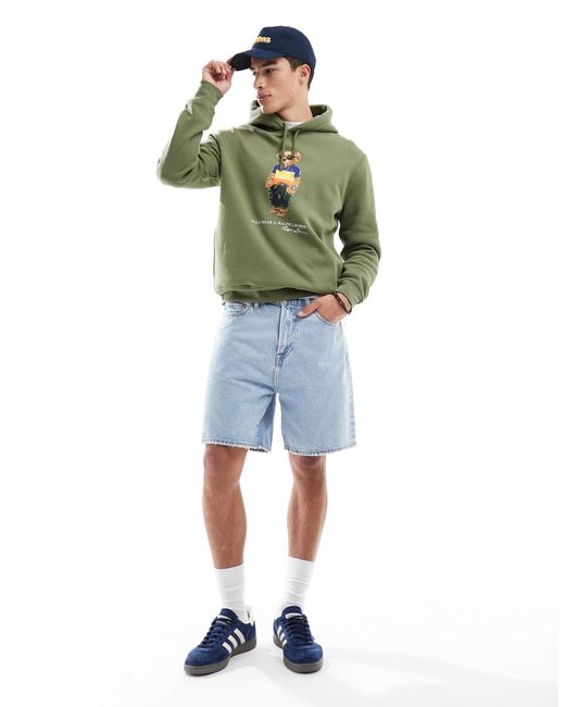 Polo Ralph Lauren – fleece-kapuzenpullover in Green für Herren