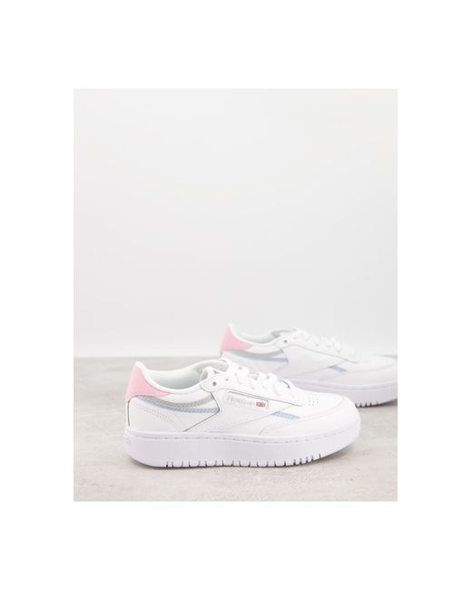 reebok white chunky trainers