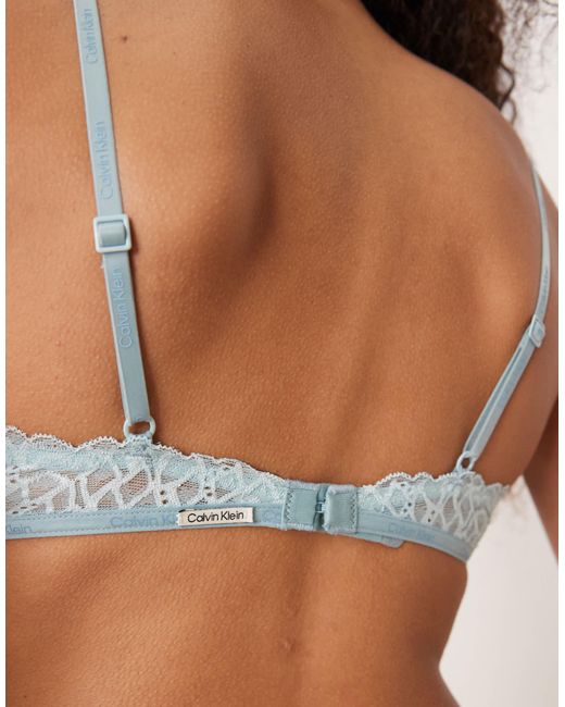 Calvin Klein White Ck Attraction Wireless Triangle Bra