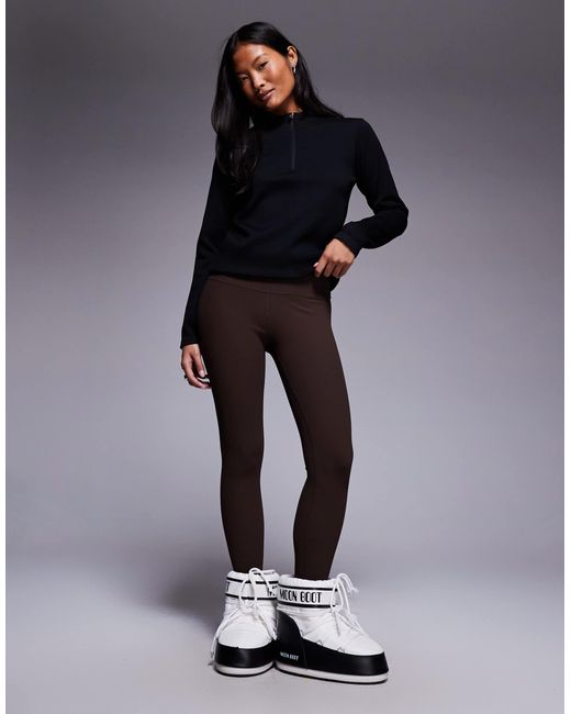 ASOS 4505 Ski & Snow Blue Asos 4505 petite – ski – gerippte baselayer-leggings