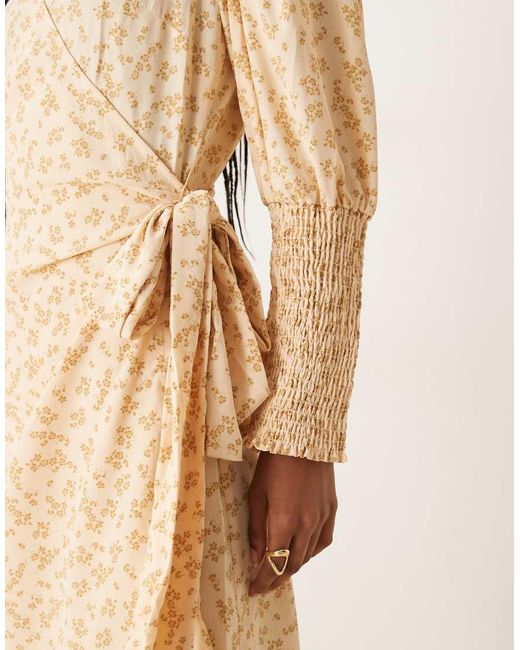 Glamorous Natural Wrap Dress