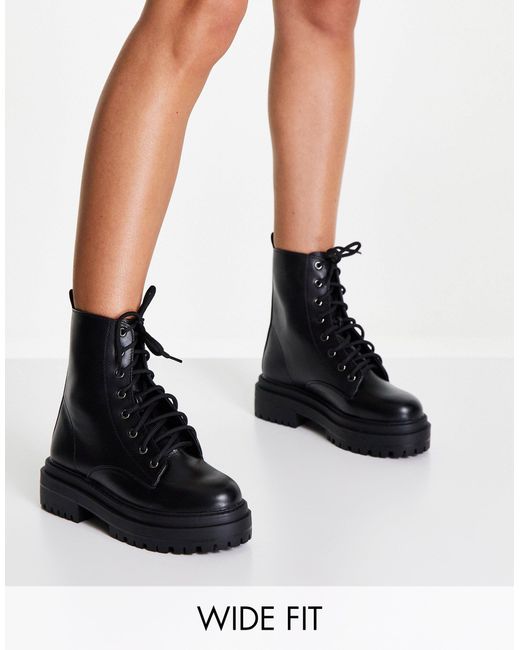 raid leonore chunky ankle boots in black