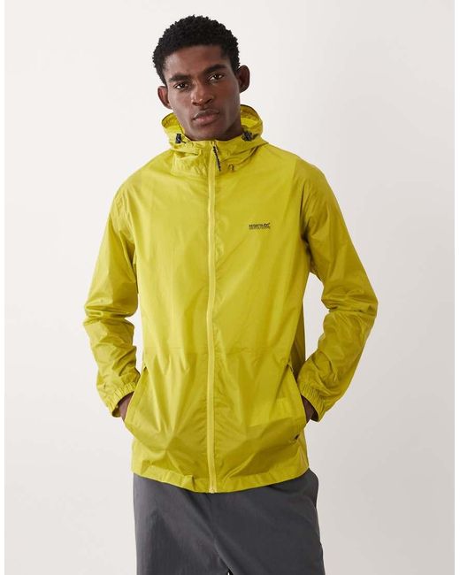 Regatta Yellow Waterproof Pack-It Iii Jacket for men
