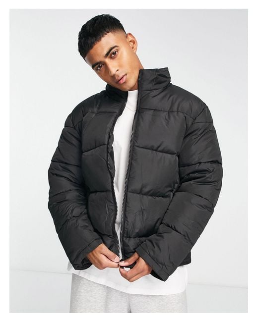 New look black store puffer jacket