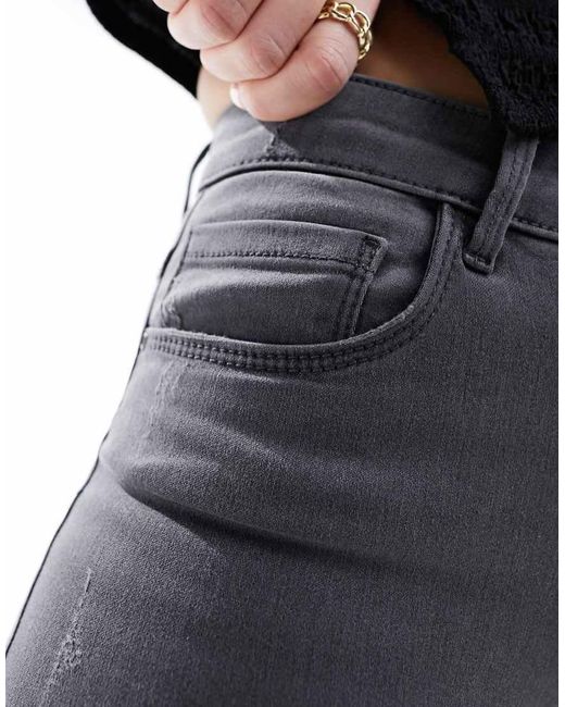 ONLY Black Royal Regular Waist Skinny Jeans