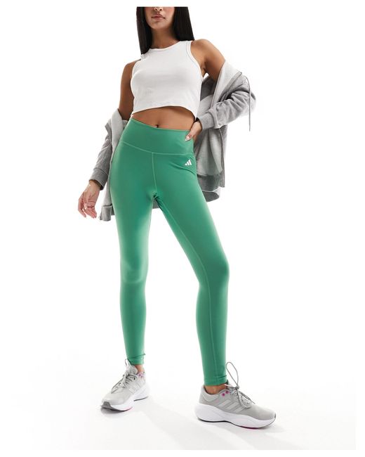 Adidas training - essentials - legging à logo Adidas Originals en coloris Green