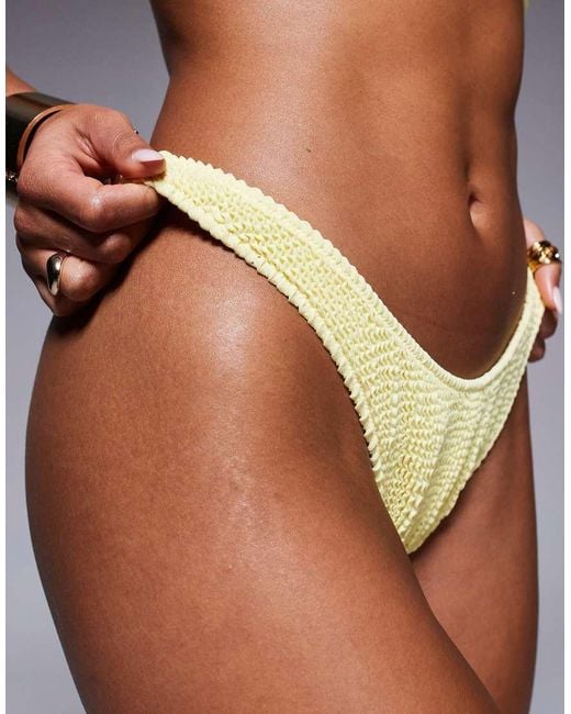 Moda Minx Yellow Scrunch Bikini Bottom