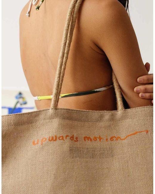 TOPSHOP Multicolor Tallie Graphic Tote Bag
