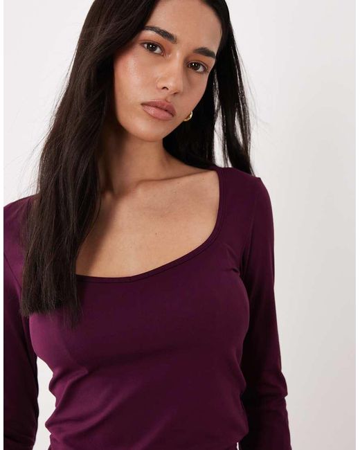 Cotton On Red Hold Me Long Sleeve Top