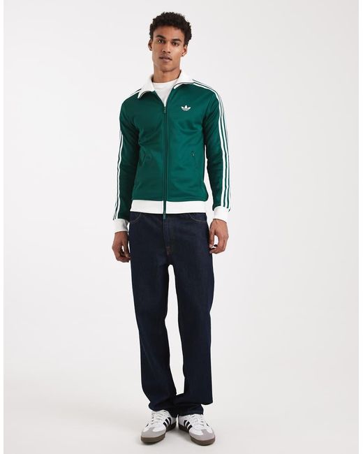 Adidas Originals Green Classic Track Top for men