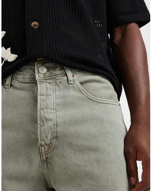 Only & Sons Black Edge Denim Shorts for men