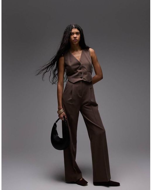 Tuta Jumpsuit Accollata Con Cintura di Mango in Black