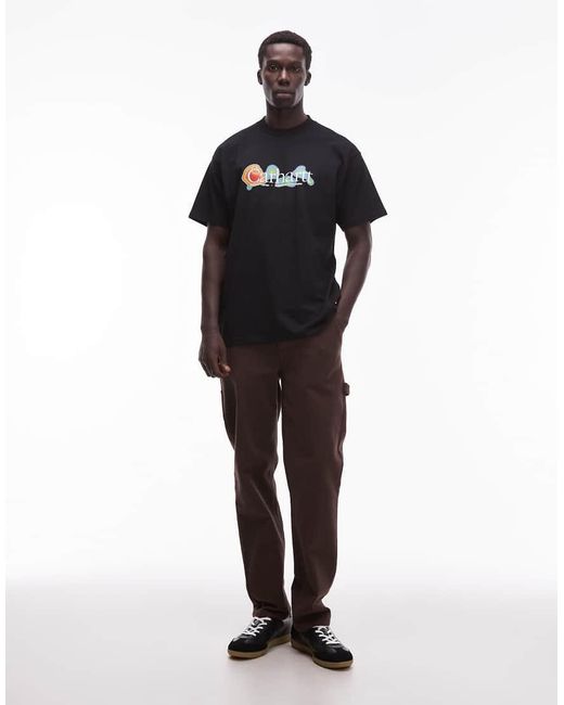 Carhartt Blue Experimental Relaxed T-shirt for men