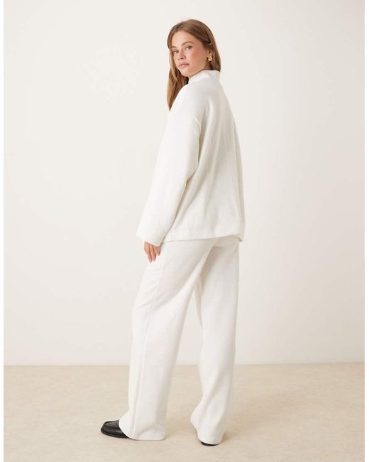 ASOS Natural Supersoft Co-ord Wide Leg jogger