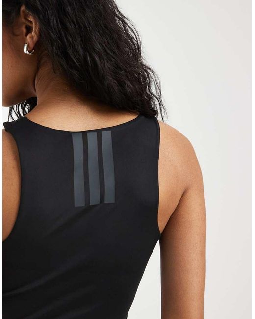 Adidas Originals Black Adidas Training Yoga All Me Cut Out Vest