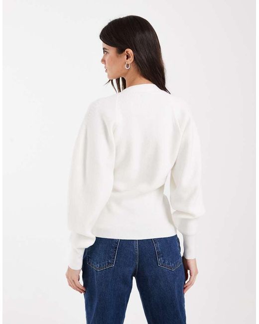 ASOS White Double Layer Shrug Cardi