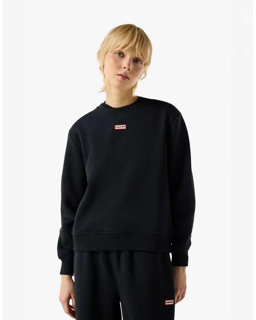 Hunter Black Rl Essentials Crew Sweatshirt