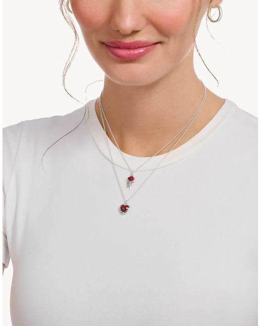 Thomas Sabo White Rose Fine Necklace