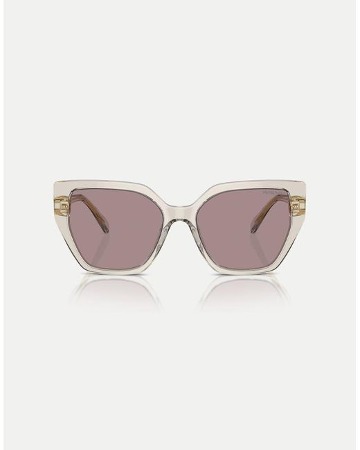 Swarovski Pink Irregular Sunglasses With Lens
