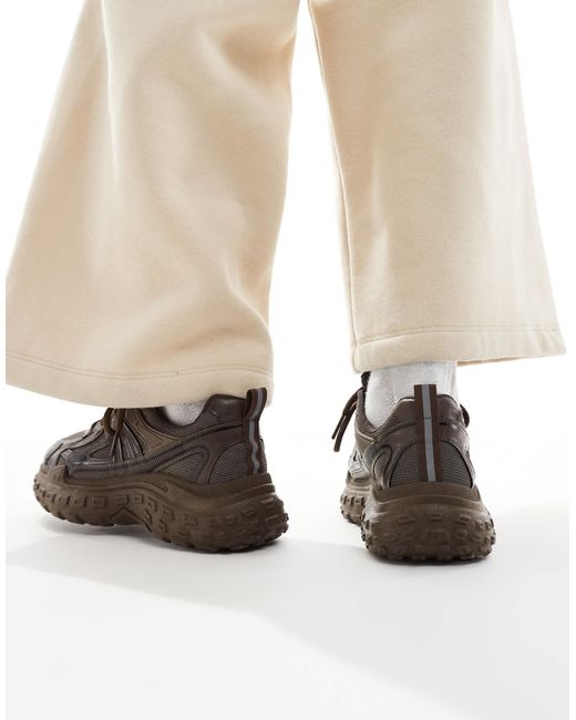 SEQWL Brown Wolf Chunky Trainers