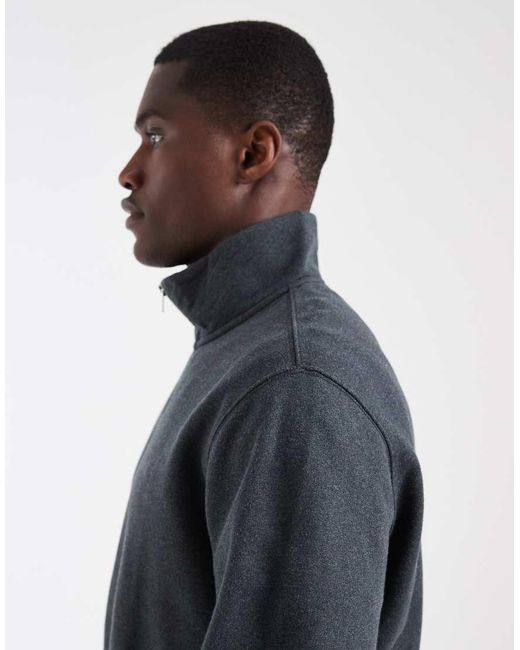 Levi's Gray Original 1/4 Zip Sweatshirt for men