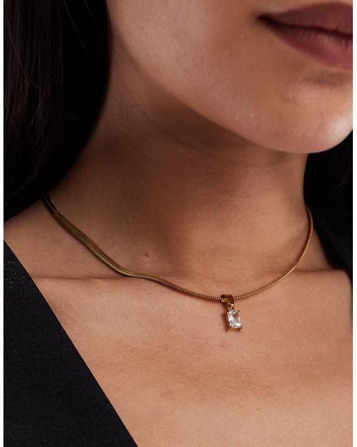 Collana Stile Catenina A Serpente di ASOS in Brown