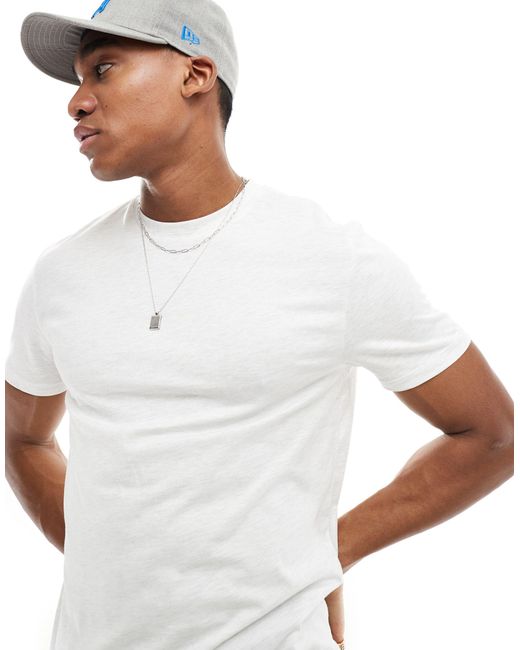 T-shirt - blanc chiné ASOS pour homme en coloris Blue