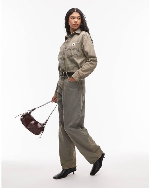 Carhartt Gray Brandon Loose Straight Fit Jean Co-ord